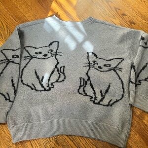 ROMWE cute cat sweater